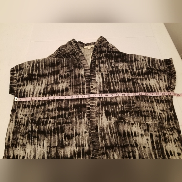 NWT Painted Threads Women's Open Cardigan 3/4 Dolman  Sleeves Black Gray Small - Picture 7 of 10